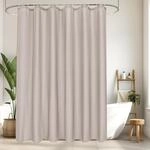 Duschvorhang Sandfarben 180x180cm Textil Wasserdicht Schnelltrocknend Waschbar...