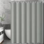 Duschvorhang 300x180cm Grau, Beschwerter Saum, Wasserabweisend, Waschbar