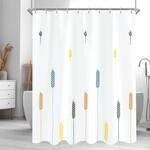 Duschvorhang 240x200 Cm, Bunt, Wasserabweisend, Beschwerter Saum, Waschbar