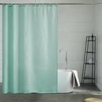 Duschvorhang Textil Schimmelresistent Wasserabweisend Waschbar Minzgr&uuml;n 150x180 Cm