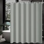 Duschvorhang 180x170 Cm Grau, Wasserabweisend, Antischimmel, Beschwerter Saum,