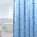 Duschvorhang 183x183cm Blau 3d Steinmuster Anti-schimmel Wasserdicht Mit Magneten