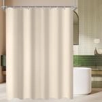 Duschvorhang 90x90cm Beige Antischimmel Wasserabweisend Polyester Badevorhang