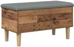 Aufbewahrungsbank Mit Kissen Altholz 82 X 42 X 46 Cm Vidaxl