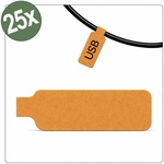 Quadrios 26ca795 26ca795 Kabel-etikett 20 X 40 Mm Farbe Beschriftungsfeld: Orange