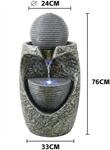 K&ouml;hko&reg; Gartenbrunnen 17004 &bdquo;steinquell Aura&ldquo; Mit Led &ndash; Moderner...