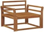 Outdoor Mittelsofa Natur Vidaxl