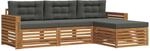 Vidaxl Outdoor Sofa Set 4 Pcs Natural And Anthracite