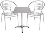 Mojawo - Bistrogarnitur 3-teilig Aluminium-m537504+2xm537474