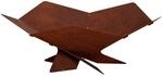Feuerstelle Rostoptik 53 X 53 X 18,5 Cm Wetterfeststahl Vidaxl