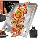 Kesser&reg; Plancha Grillplatte 40 X 30 Cm, Edelstahl, Bis 800 &deg;c