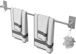 Handtuchhalter 80cm Ohne Bohren, Edelstahl, Selbstklebend, Mit 2 Haken