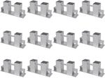 Vidaxl Firewood Stacking Aids 12 Pcs Steel Silver