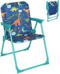 Relaxdays Kinder Klappstuhl, Campingstuhl Mit Dino-motiv, Hbt: 51,5x36x37,5 Cm,