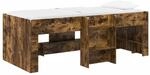 Hochbett F&uuml;r Kinder Raucheiche 100 X 200 Cm Holzwerkstoff Vidaxl