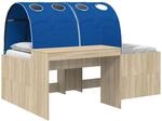 Hochbett Mit Schreibtisch F&uuml;r Kinder 3 Stk. Holzwerkstoff Vidaxl