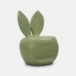 Designstuhl F&uuml;r Innen- Und Au&szlig;enbereich Aus Polyethylen Bunny - Dunkel Gr&uuml;n