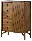 Kommode Mango Braun / Schwarz Ge&ouml;lt 90x45x120 Cm Montiert Los Angeles 110