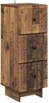 Vidaxl Drawer Cabinet Old Wood 33 X 34.5 X 90 Cm Engineered Wood