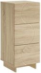 Vidaxl Sideboard Sonoma Oak 33.5 X 34.5 X 75 Cm Engineered Wood