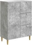 Vidaxl Sideboard Concrete Grey 66 X 34.5 X 90 Cm Engineered Wood