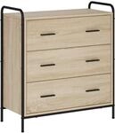 Vidaxl Sideboard Sonoma Oak 73 X 33 X 81 Cm Engineered Wood