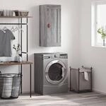 Wandschrank Grau Sonoma 34,5x34x90 Cm Holzwerkstoff Vidaxl