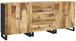 Sideboards 3 Stk. Raues Mangoholz Vidaxl