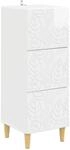 Vidaxl Drawer Cabinet 33 X 34.5 X 90 Cm Engineered Wood