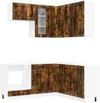 K&uuml;cheneinheit Kalmar 8 Stk. Ger&auml;ucherte Eiche Holzwerkstoff Vidaxl