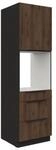 K&uuml;chen Hochschrank 60 Cm Monza Okapi Nu&szlig;baum K&uuml;chenzeile K&uuml;chenblock K&uuml;che