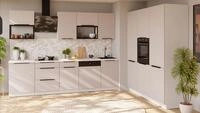 K&uuml;che Como Loft 280 + 180 Cm K&uuml;chenzeile K&uuml;chenblock Einbauk&uuml;che Kaschmir Beige