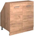 Dachschr&auml;genschrank Rion, Goldkraft Eiche, 80 X 81.6 Cm Mit 2 T&uuml;ren, Schrankkorpus