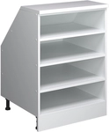 Dachschr&auml;genschrank Rion, Wei&szlig;, 60 X 81.8 Cm Mit 4 F&auml;chern, Schrankkorpus 60 Cm