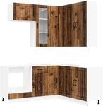 K&uuml;cheneinheit Lucca 8 Stk. Altholz Holzwerkstoff Vidaxl