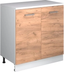 Erweiterungsschrank Rion, Goldkraft Eiche/wei&szlig;, 80 X 46 Cm Ohne Schr&auml;ge Mit 2