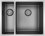 Caressi Einbaubecken Capp1534r10gm Hauptbecken Rechts Gun Metal (pvd)