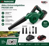 Parkside 20 V Akku-universalgebl&auml;ser Paugb, Laubbl&auml;ser Mit Akku 2 Ah...