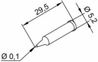 Ersa 0102pdlf01/sb I-tip Loetspitze Bleistiftform Spitzen-groe&szlig;e 0.10mm Inhalt 1st,