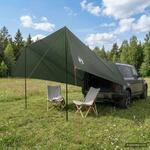 Vidaxl Vehicle Awning Army Green 500 X 515 X 215 Cm