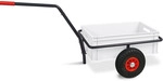 Brb Handwagen Mit Kunststoffkasten, H 220 Mm, Tragkraft 200 Kg (wei&szlig;)