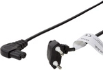 Logilink Strom Anschlusskabel [1x Euro-stecker - 1x Kleinger&auml;te-stecker C8]...