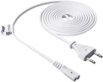 Akyga - Strom Adapterkabel [1x Euro-stecker - 1x Kleinger&auml;te-buchse C7] 1.50 M Wei&szlig;