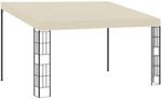 Vidaxl Wall-mounted Gazebo 3x4 M Cream Fabric