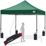 Pop-up Pavillon 2,5x2,5m Wasserdicht Dunkelgr&uuml;n Mit Rollentasche Und Zubeh&ouml;r
