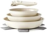 Pfannenset 6-teilig Mit Abnehmbarem Griff, Induktion, Keramik, 20/24/28 Cm