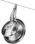 4-teiliges Edelstahl Pfannenset 20/24/28 Cm, Induktion, Stapelbar, Mit...