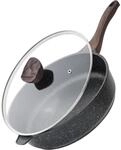 Tiefe Bratpfanne Mit Deckel, 30 Cm, Granitbeschichtung, Induktion, Pfoa-frei