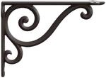 Wandregalhalterungen 12 Stk. Antikbraun 23,5 X 28 X 3,5 Cm Vidaxl