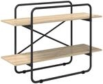 B&uuml;cherregal 2 Ebenen 100 X 35 X 70 Cm Pb Sonoma-eiche Vidaxl